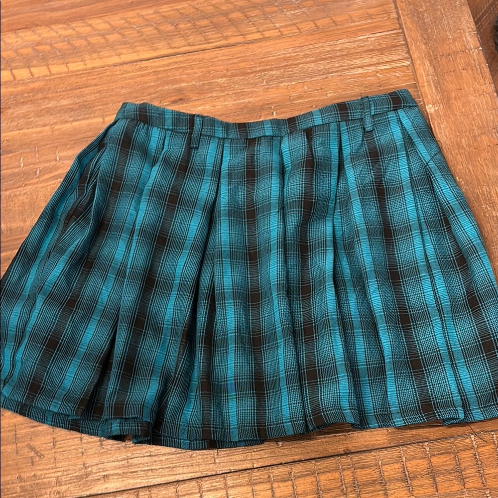 Hot Topic Blue Mini Skater Skirt - NWT